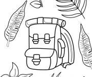 Coloriage Cartable avec motifs