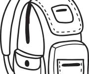 Coloriage Cartable imprimable