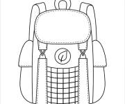 Coloriage Cartable ms pour enfants