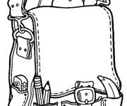 Coloriage Cartable primaire