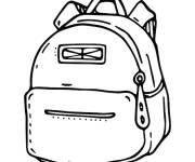 Coloriage Cartable sac &agrave; dos gs