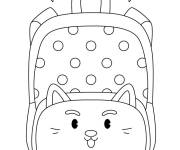 Coloriage Cartabme ps en forme de chat