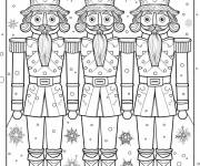 Coloriage Arm&eacute;e Casse-Noisette pour adulte