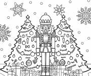 Coloriage Casse-Noisette avec l'esprit de No&euml;l