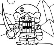 Coloriage Casse-noisette avec une &eacute;p&eacute;e