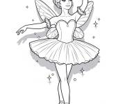 Coloriage Casse-Noisette, Ballerine F&eacute;e Drag&eacute;e
