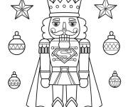 Coloriage Casse-Noisette comme superh&eacute;ros