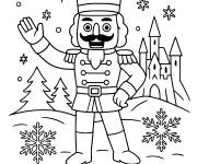 Coloriage Casse-Noisette dans le pays des flocons de neige