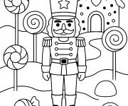 Coloriage Casse-Noisette en pays du pain d'&eacute;pice