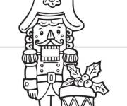 Coloriage Casse-noisette en tenu de la f&ecirc;te