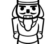 Coloriage et dessins gratuit Casse-noisette en vecteur à imprimer