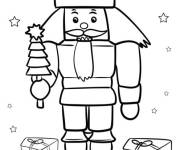 Coloriage Casse-Noisette et cadeaux de noel cmp