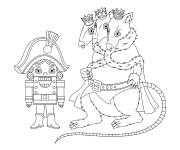 Coloriage Casse-Noisette et Roi Rat de bande anim&eacute;e