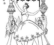 Coloriage Casse-Noisette F&eacute;e Drag&eacute;e
