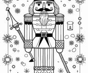 Coloriage Casse-Noisette moustachu