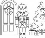 Coloriage Casse-Noisette pour les festivit&eacute;s de No&euml;l