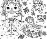 Coloriage Casse-noisette pour Noel