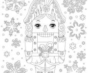 Coloriage Casse-noisette qui a l'air joyeux