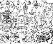 Coloriage Casse-noisette se r&eacute;veille la nuit