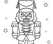 Coloriage Casse-Noisette solitaire &agrave; motif d'&eacute;toiles