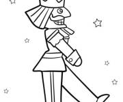 Coloriage et dessins gratuit Casse-Noisette solitaire en marche à imprimer