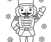Coloriage Casse-Noisette te salue