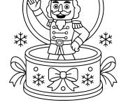 Coloriage Casse-Noisette te souhaite Joyeux No&euml;l