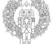 Coloriage Couronne de Casse-Noisette facile