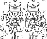 Coloriage Deux Casse-Noisette
