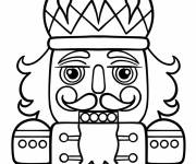 Coloriage Gros plan d'un casse-noisette