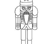 Coloriage et dessins gratuit H&eacute;ros de la conte Casse-noisette à imprimer