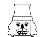 Coloriage Joie sur le visage de Casse-noisette