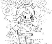Coloriage Jouet Casse-noisette &agrave; relier