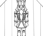 Coloriage Jouet Casse-Noisette sur sc&egrave;ne pendant le ballet