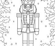 Coloriage Le Casse-Noisette avec des feuilles