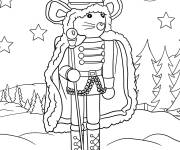 Coloriage Le Roi des Souris en r&egrave;gne royale