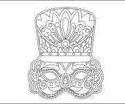 Coloriage Masque de Casse-Noisette facile