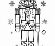 Coloriage Posture du roi Casse-Noisette
