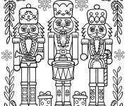 Coloriage Protections de casse-noisette avec lauriers