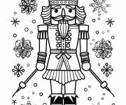 Coloriage Roi Casse-Noisette pour maternelle