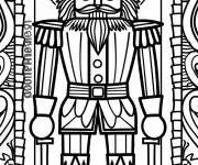 Coloriage Roi Casse-Noisette stylis&eacute;