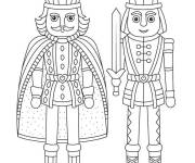 Coloriage Roi des souris et Casse-noisette pour enfants