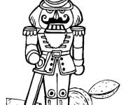 Coloriage Simple Casse-noisette et noix