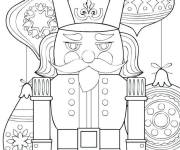 Coloriage Soldat Casse-noisette pour maternelle