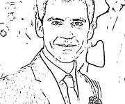 Coloriage Acteur c&eacute;l&egrave;bre