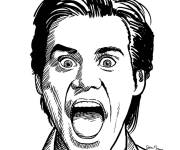 Coloriage Acteur c&eacute;l&egrave;bre Jim Carrey