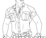 Coloriage Acteur star Dwayne Johnson