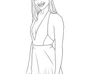 Coloriage Actrice Gal Gadot
