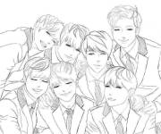 Coloriage C&eacute;l&eacute;brit&eacute; BTS