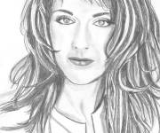 Coloriage C&eacute;l&eacute;brit&eacute; C&eacute;line Dion